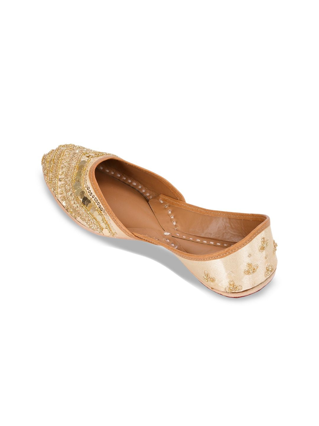 House of Pataudi Embellished Square Toe Velvet Majoris