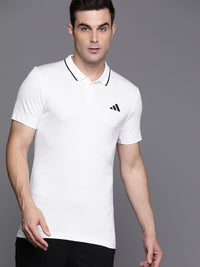 Thumbnail for Adidas Men Freelift Polo Collar Slim Fit Tennis T-shirt - Distacart