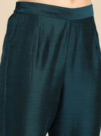 Thumbnail for Anouk Women Solid Regular Kurta with Trousers & With Dupatta - Distacart