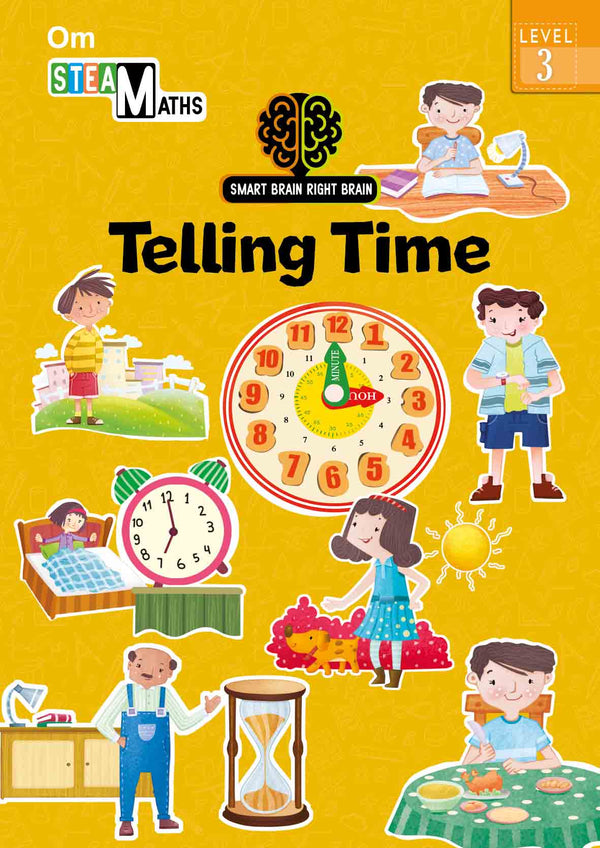 Smart Brain Right Brain Maths Level 3 : Telling Time - Om Books - Distacart