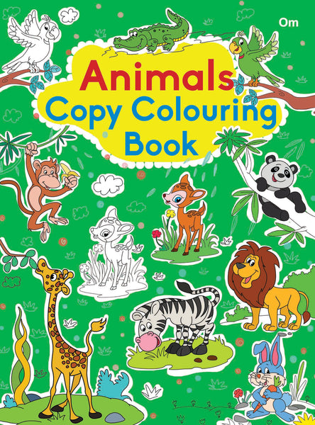 Animals Copy Colouring Books - Om Books - Distacart