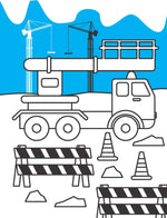 Thumbnail for Dreamland Publications Vehicles Neon Colouring World Book for Kids Age 4 - 7 years with Neon Pens