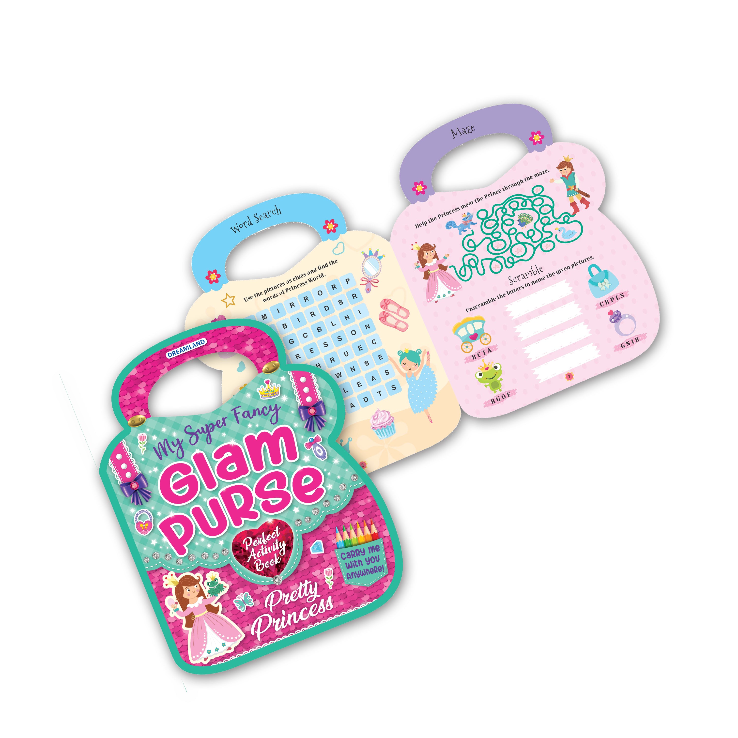 Dreamland Publications My Super Fancy Glam Purse Books Pack- A Set of 4 Books