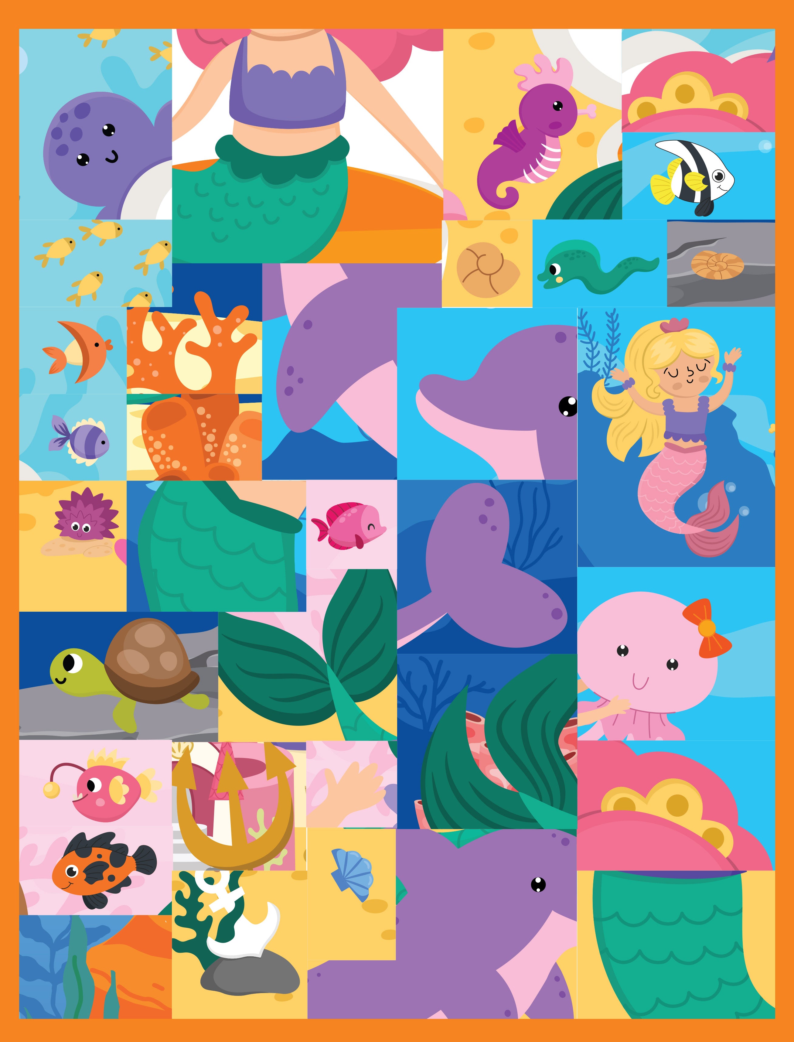 Dreamland Publications Pixel Sticker Activity Book: Curious Mermaid – Over 1,400 Stickers for Kids Age 4+ | Underwater Pixel Art, Sticker Puzzles