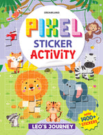 Thumbnail for Dreamland Publications Pixel Sticker Activity Book: Leo's Journey – Over 1,400 Stickers for Kids Age 4+ | Adventure-Themed Pixel Art, Sticker Puzzles