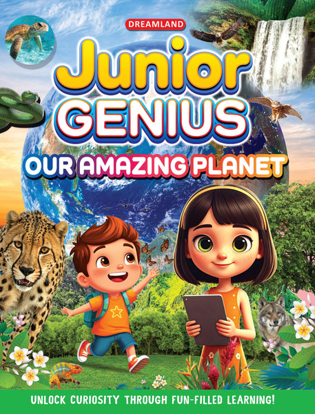Dreamland Publications Junior Genius: Our Amazing Planets – A Fun-Filled Learning Book for Kids Age 7+ | Discover Earth, Mars, Jupiter & More with Facts, Activities, and Quizzes