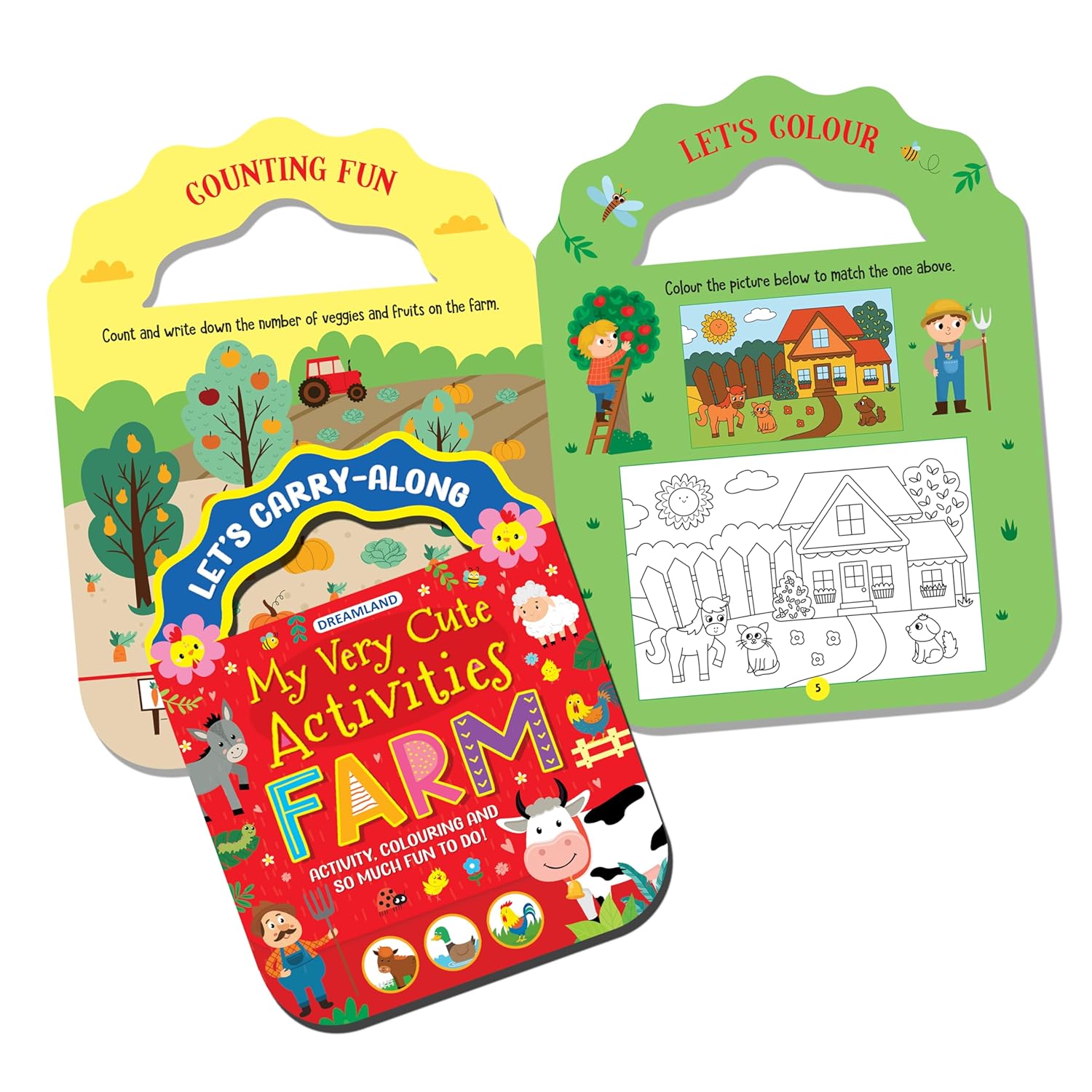 Dreamland Publications My Very Cute Activities & Colouring Books Pack for Kids Age 3-8 years - A Set of 4 Books