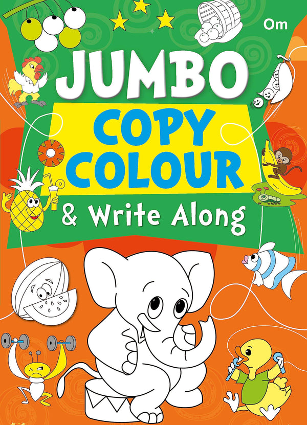 Jumbo Copy Colour and Write Along - Om Books - Distacart