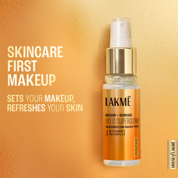 Lakme Vitamin C Superglow Skin Perfecting Makeup Fixer - Distacart