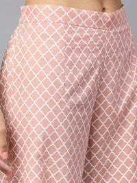 Thumbnail for Aks Floral Printed Pure Cotton Straight Kurta With Palazzos & Dupatta - Distacart