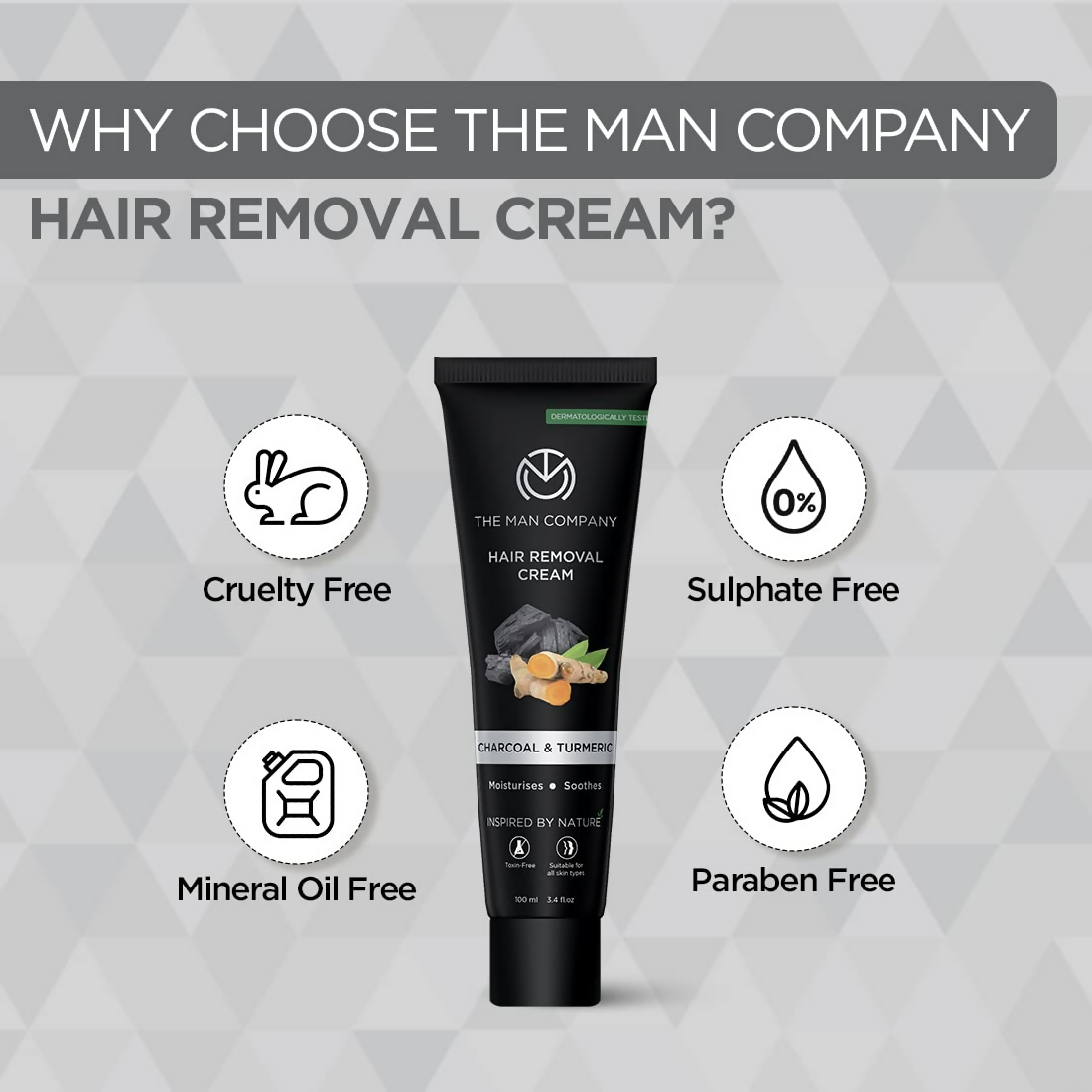 The Man Company Hair Removal Cream For Men - Distacart