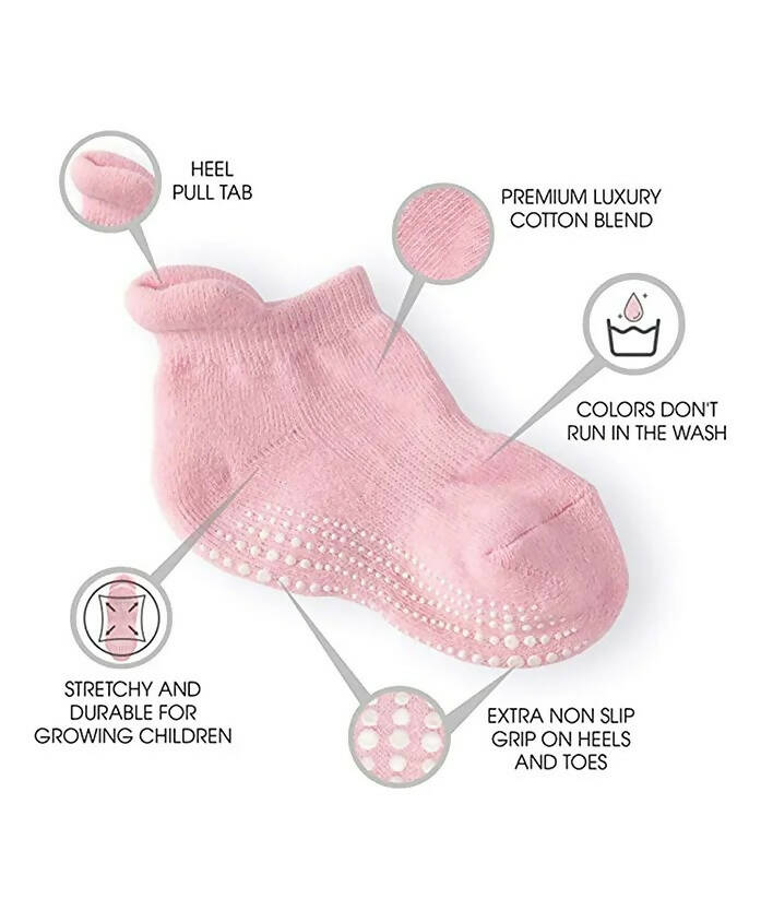 AHC Baby Boy's & Baby Girl's Ankle Length Anti Slip Socks - Distacart