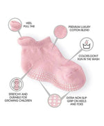 Thumbnail for AHC Baby Boy's & Baby Girl's Ankle Length Anti Slip Socks - Distacart