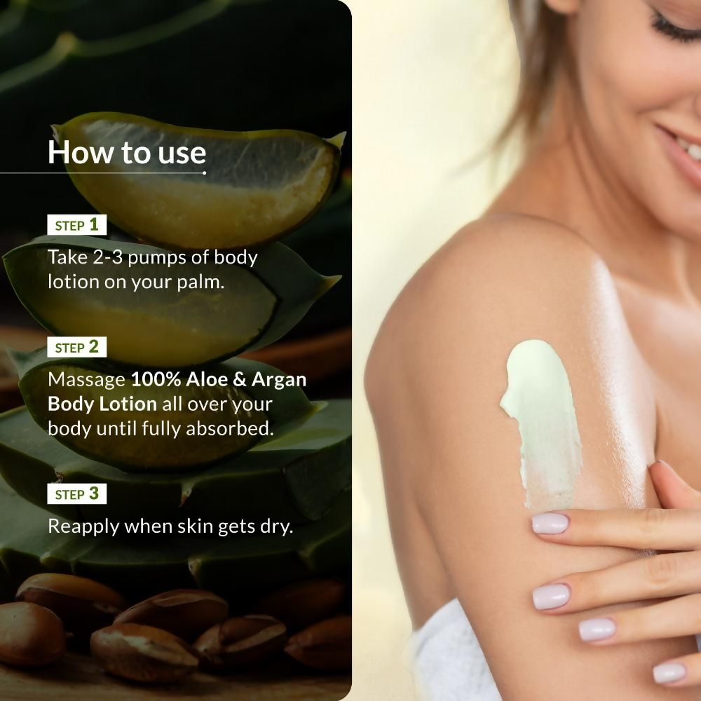 Lotus Botanicals 100% Aloe & Argan Body Lotion - Distacart