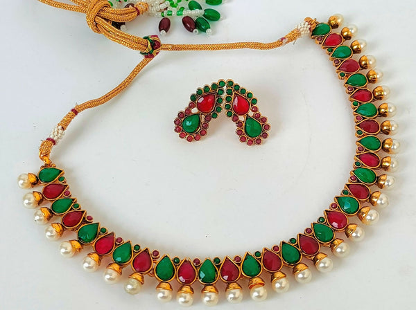 Multicolor Agate Necklace Set - Distacart