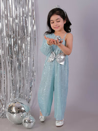 Thumbnail for Lil Drama Razzle Dazzle Girls Sky Blue Party Jumper