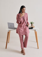 Thumbnail for trueBrowns Mauve Short Co-Ord Set - Distacart