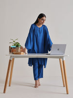 Thumbnail for trueBrowns Ink Blue Oversized Round Co-Ord Set - Distacart