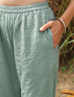 Thumbnail for trueBrowns Blue Cotton Dobby S/L Kurta Set - Distacart
