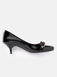 Thumbnail for ELLE Women Chain Detail Kitten Heel Pumps