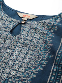 Thumbnail for Anouk Ethnic Motifs Foil Printed Regular Kurta with Trousers & Dupatta - Distacart