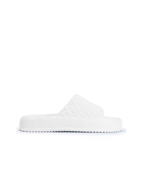 Thumbnail for Roadster The Lifestyle Co. Women White Comfort Lightweight Sliders