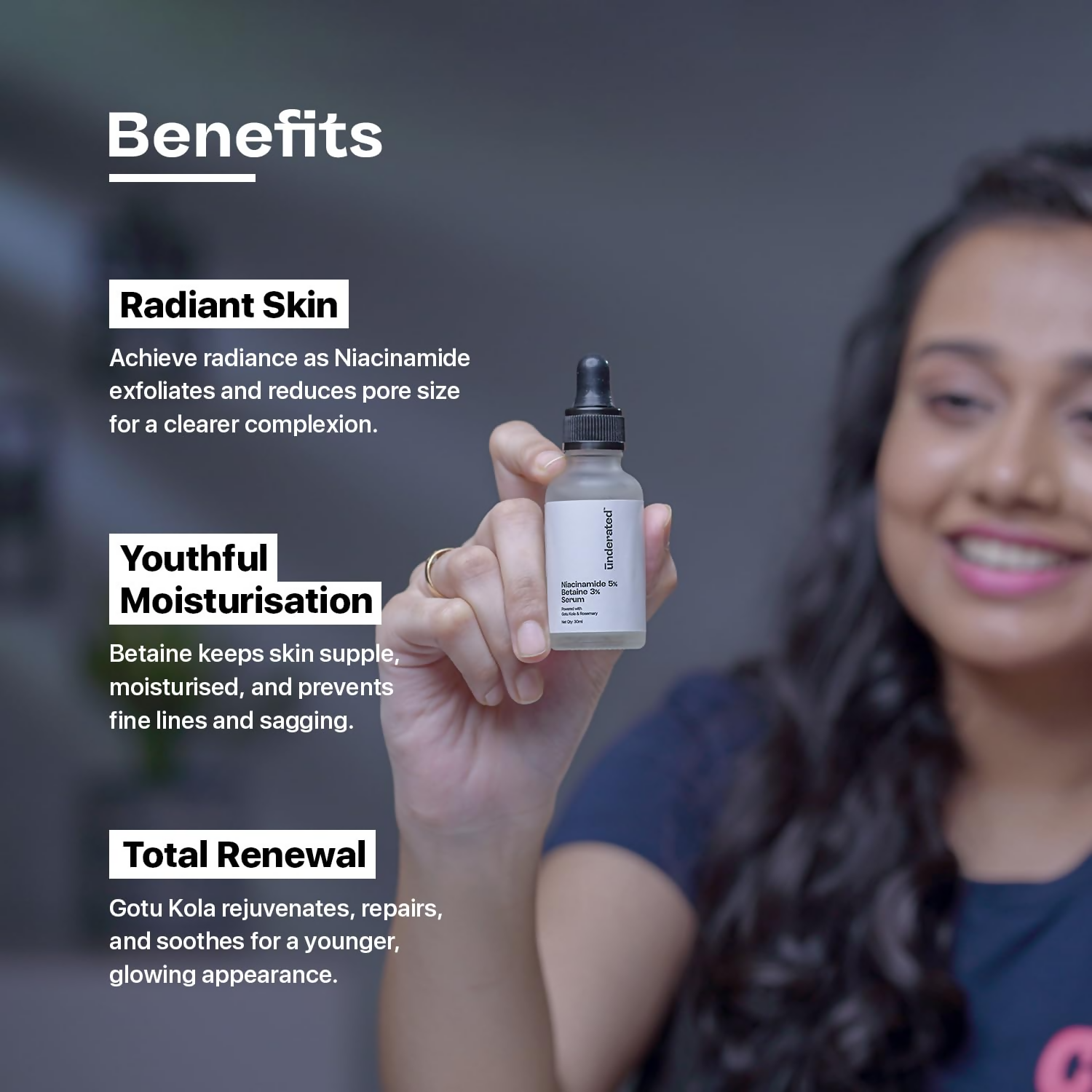 Underated 5% Niacinamide & 3% Betaine Serum - Distacart