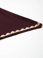Thumbnail for Ahalyaa Women Regular Kurta with Palazzos & With Dupatta - Brown Color - Distacart