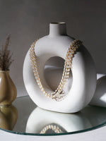 Thumbnail for Layered Pearl Neckpiece (Gold) - Ruby Raang - Distacart