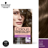 Thumbnail for Schwarzkopf Colour Specialist Permanent Hair Colour - 6.16 Cool Dark Blonde - Distacart