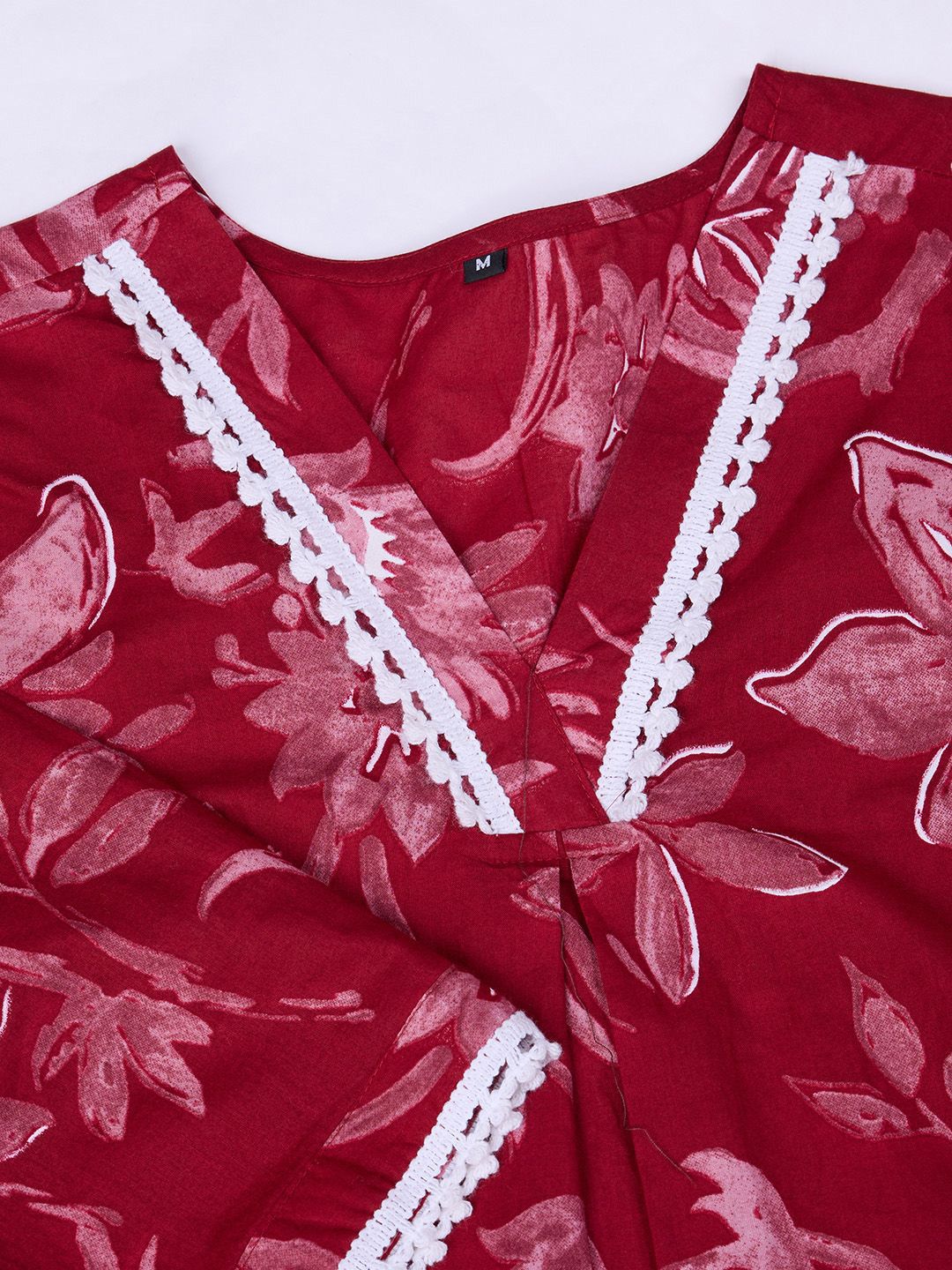 Ode by House of Pataudi Floral Printed Pure Cotton Straight Kurta - Distacart