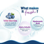 Thumbnail for Aqualogica Illuminate+ Hydra Gel Moisturizer with Wild Berries & Alpha Arbutin, Non-Sticky & Quick Absorbing for Luminous Skin - Distacart