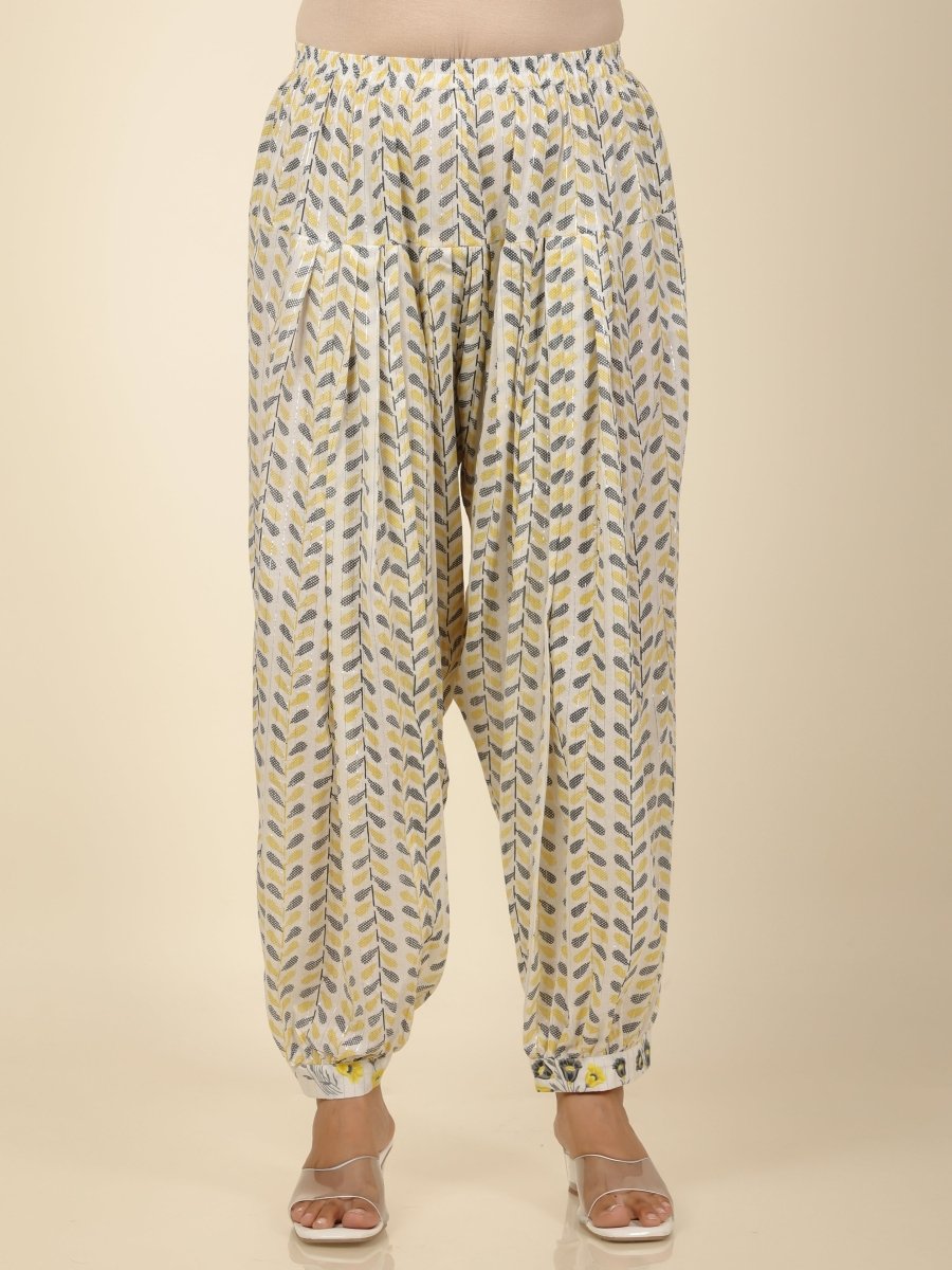 Aramya Straight Soft Cotton Floral Print Women's Kurta Set - Off White - Distacart