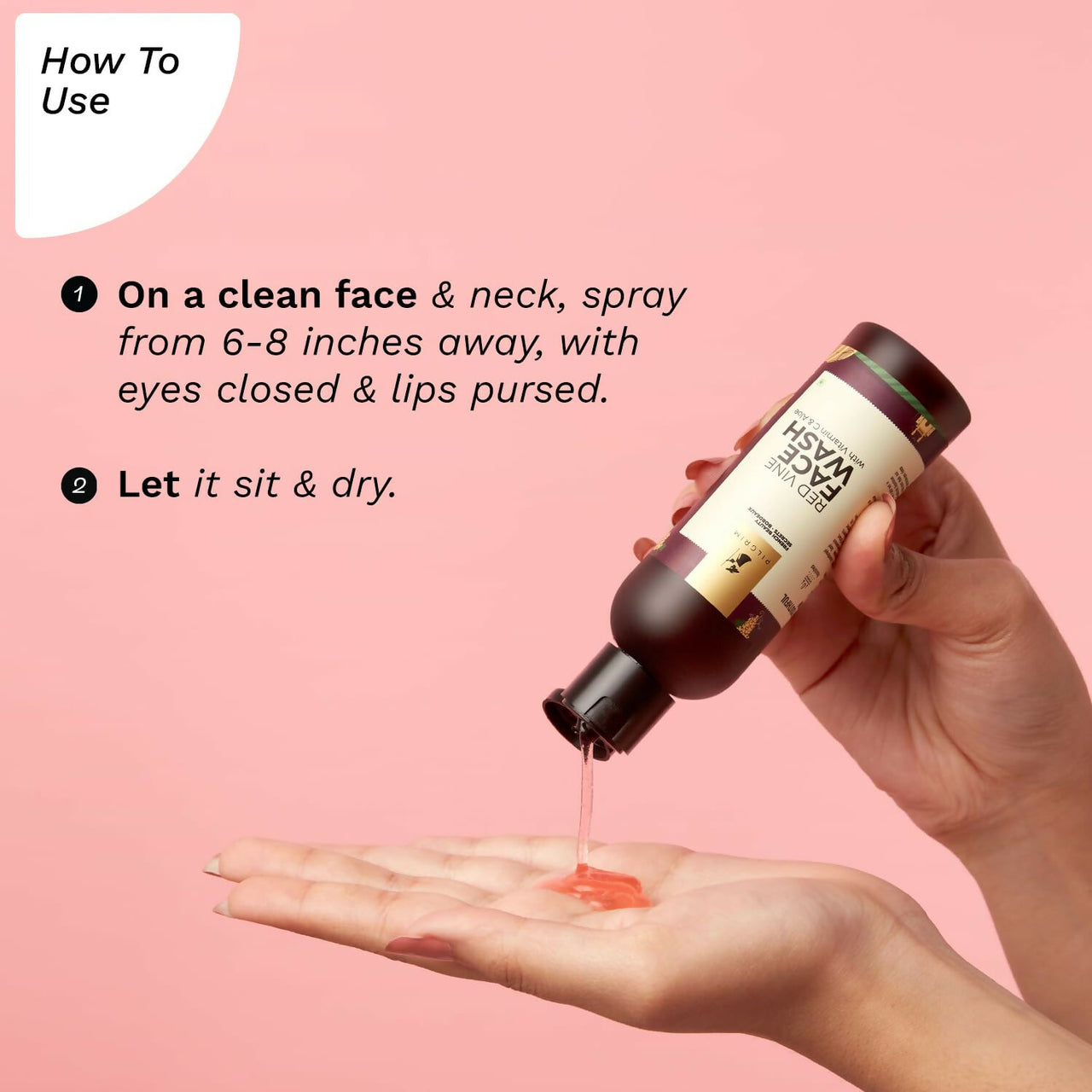Pilgrim Red Vine Face Mist & Toner Spray with Vitamin B3 and Aloe, For Anti Ageing, Glowing Skin - Distacart