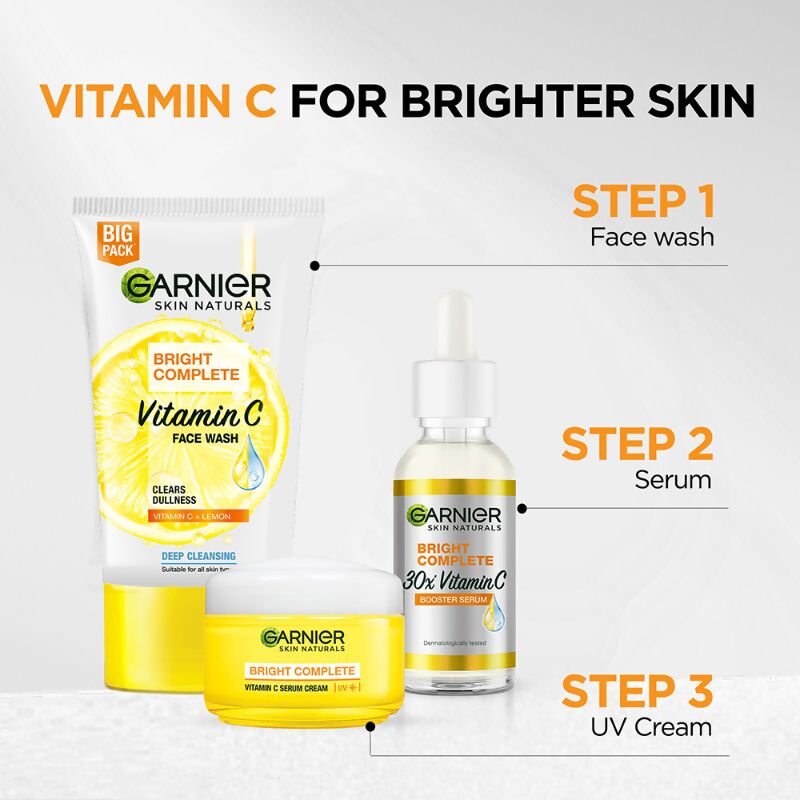 Garnier Skin Naturals Bright Complete Vitamin C Serum Cream - Distacart