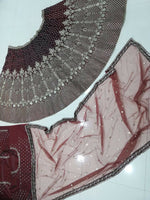 Thumbnail for Jyoti Fashion Gorgeous Maroon Taffeta Satin Silk Sequins with Zari Thread & Coding Dori Embroidery Lehenga Choli with Dupatta - Distacart