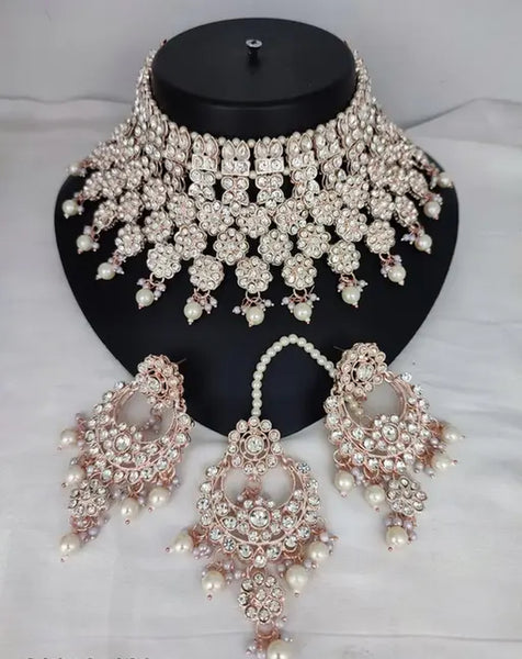 Jewel City Luxurious Silver-Plated Bridal Jewelry Set with White Accents