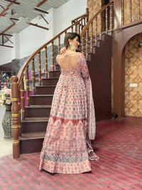 Thumbnail for All Season Designer Grey Brown Pure Maslin Gown - Anbazaar - Distacart