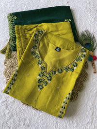 Thumbnail for Aastha Fashion Parrot Roman Silk Hand Work Festival Wear Suit