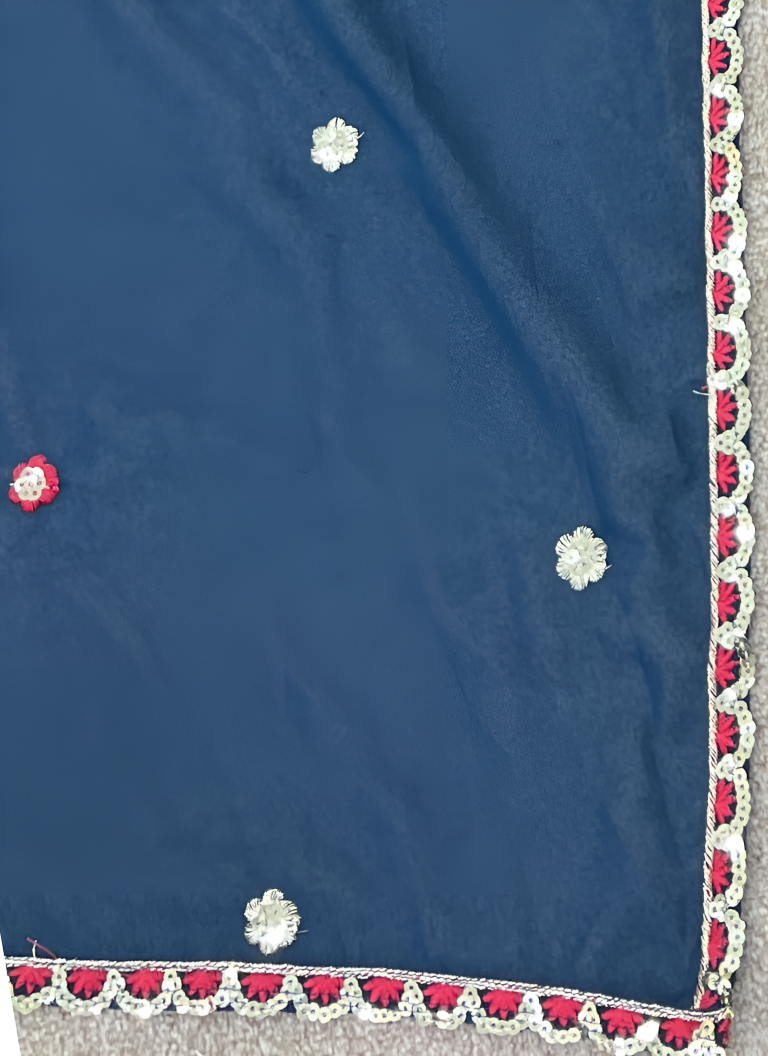 Aastha Fashion Blue Heavy Faux Georgette Festival Wear Suit