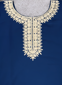 Thumbnail for Aastha Fashion Blue Faux Georgette Festival Wear Suit
