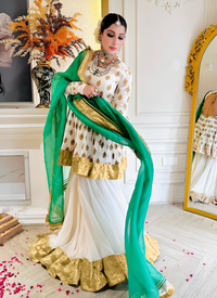 Thumbnail for Aastha Fashion White Heavy Faux Georgette Festival Wear Suit