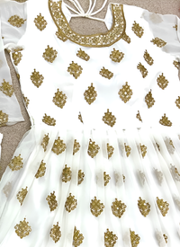 Thumbnail for Aastha Fashion White Heavy Faux Georgette Festival Wear Suit