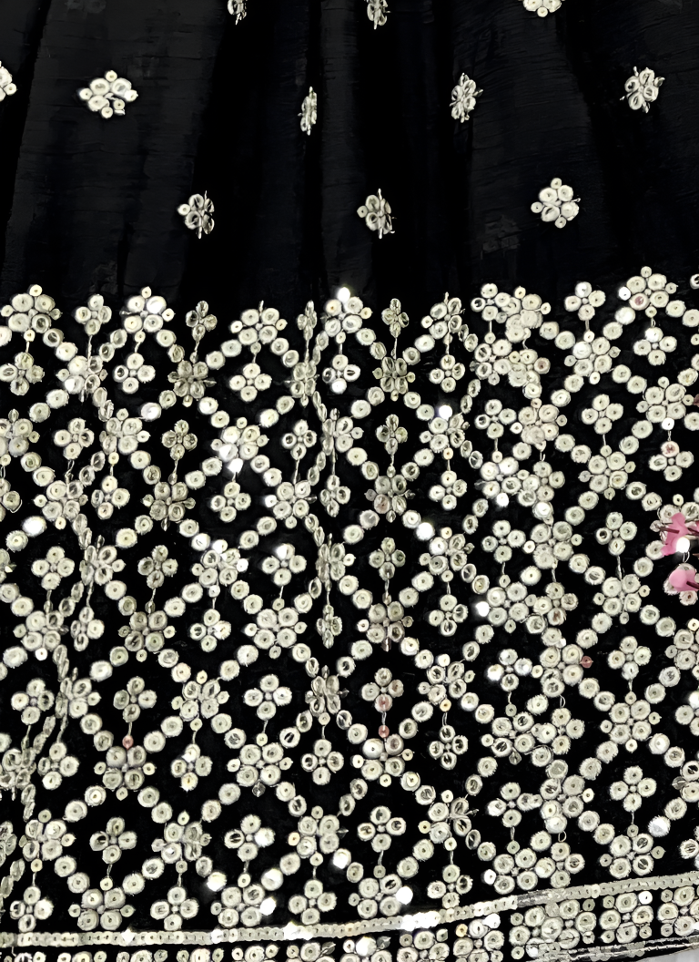 Aastha Fashion Black Heavy Chinon Silk Festival Wear Suit