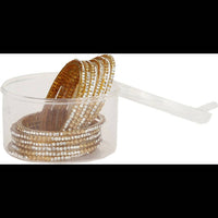 Thumbnail for Afast Bridal Wedding & Party Fashionable Colorful Glass Bangle/Kada Set, Pack Of 12 - Distacart