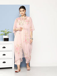 Thumbnail for Ahalyaa Women Solid Crepe Co-Ords With Shrug - Distacart