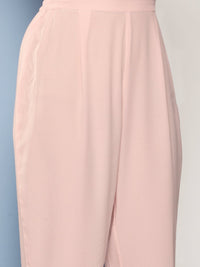Thumbnail for Ahalyaa Women Solid Crepe Co-Ords With Shrug - Distacart