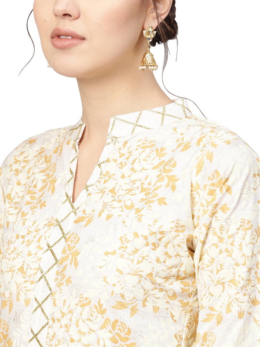 Ahalyaa Women's Straight Cotton Kurta