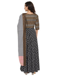 Thumbnail for Ahalyaa Printed Kurta With Dupatta
