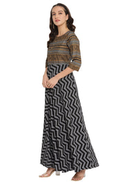 Thumbnail for Ahalyaa Printed Kurta With Dupatta